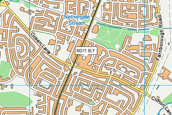NG11 8LY map - OS VectorMap District (Ordnance Survey)