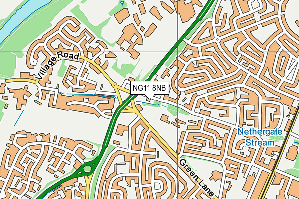 NG11 8NB map - OS VectorMap District (Ordnance Survey)