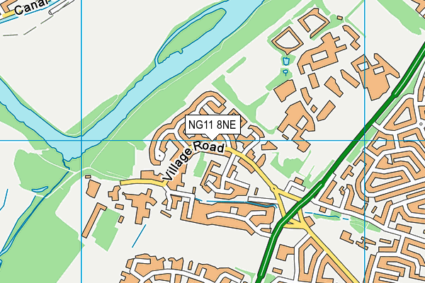 NG11 8NE map - OS VectorMap District (Ordnance Survey)