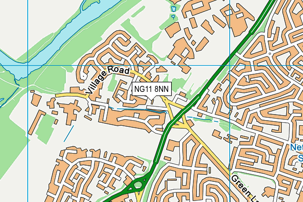 NG11 8NN map - OS VectorMap District (Ordnance Survey)