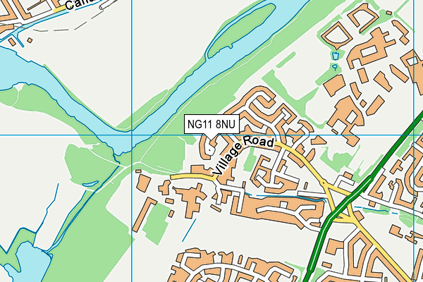NG11 8NU map - OS VectorMap District (Ordnance Survey)