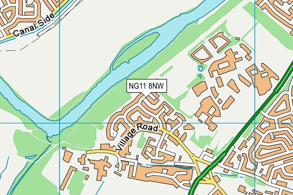 NG11 8NW map - OS VectorMap District (Ordnance Survey)