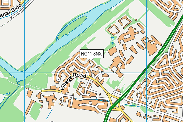 NG11 8NX map - OS VectorMap District (Ordnance Survey)