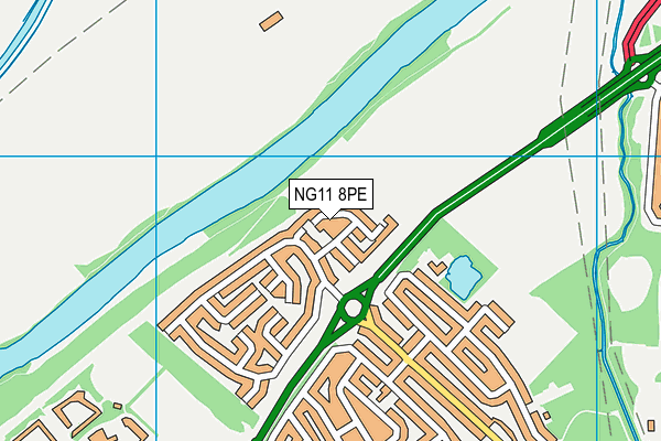 NG11 8PE map - OS VectorMap District (Ordnance Survey)