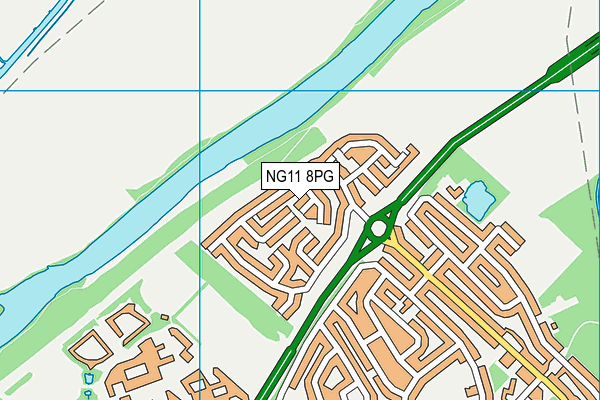 NG11 8PG map - OS VectorMap District (Ordnance Survey)