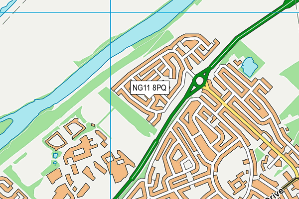 NG11 8PQ map - OS VectorMap District (Ordnance Survey)