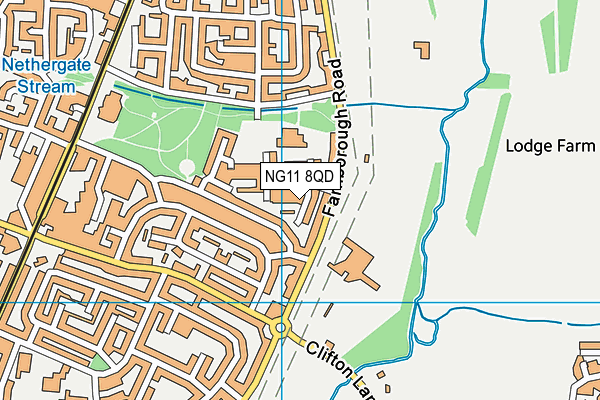 NG11 8QD map - OS VectorMap District (Ordnance Survey)