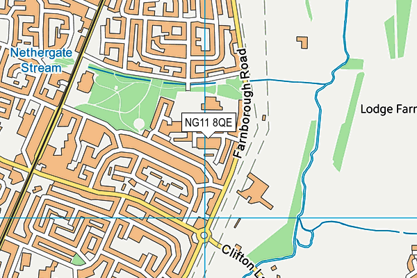 NG11 8QE map - OS VectorMap District (Ordnance Survey)