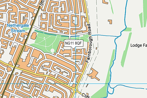 NG11 8QF map - OS VectorMap District (Ordnance Survey)