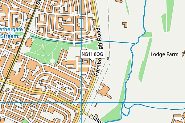 NG11 8QG map - OS VectorMap District (Ordnance Survey)