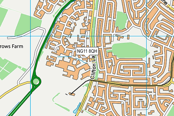 NG11 8QH map - OS VectorMap District (Ordnance Survey)