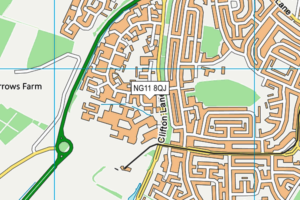 NG11 8QJ map - OS VectorMap District (Ordnance Survey)