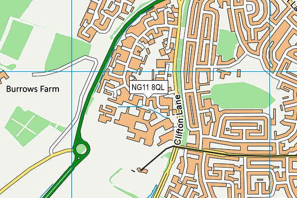 NG11 8QL map - OS VectorMap District (Ordnance Survey)