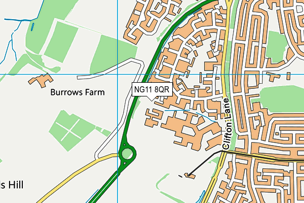 NG11 8QR map - OS VectorMap District (Ordnance Survey)