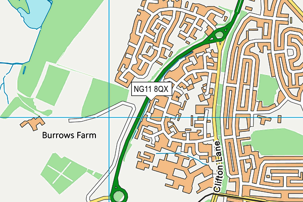 NG11 8QX map - OS VectorMap District (Ordnance Survey)