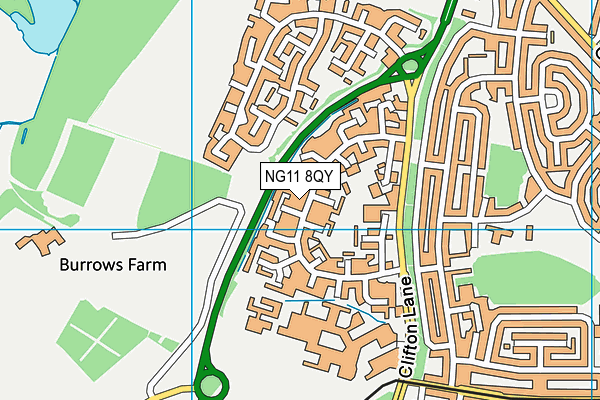 NG11 8QY map - OS VectorMap District (Ordnance Survey)