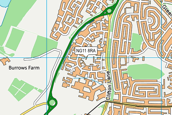 NG11 8RA map - OS VectorMap District (Ordnance Survey)