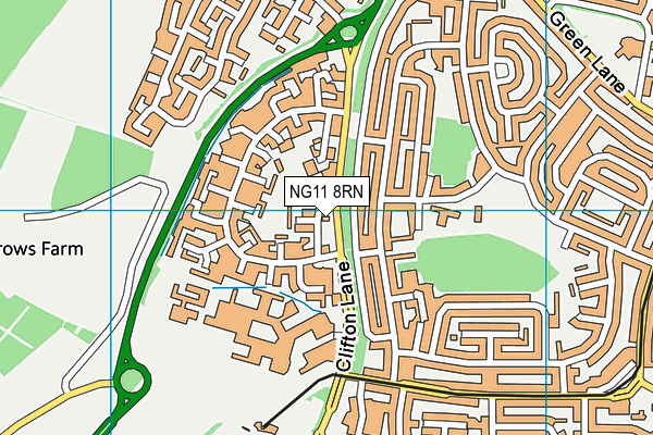 NG11 8RN map - OS VectorMap District (Ordnance Survey)