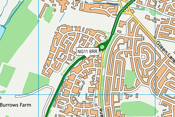 NG11 8RR map - OS VectorMap District (Ordnance Survey)