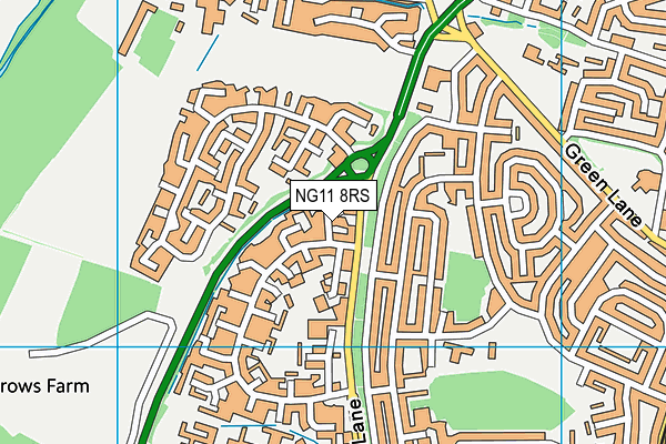 NG11 8RS map - OS VectorMap District (Ordnance Survey)