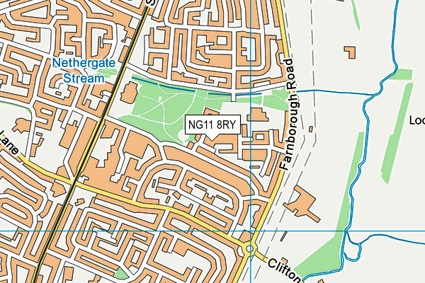 NG11 8RY map - OS VectorMap District (Ordnance Survey)