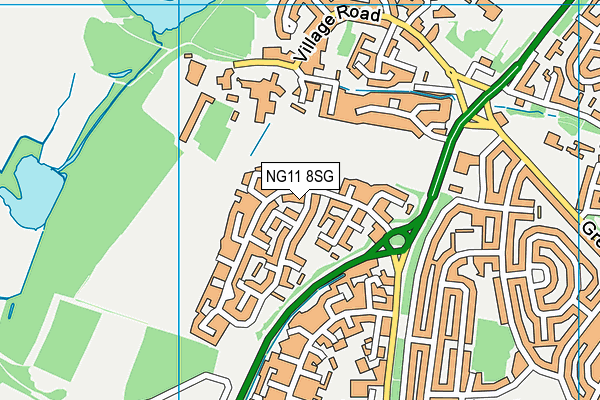 NG11 8SG map - OS VectorMap District (Ordnance Survey)