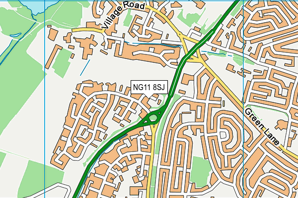 NG11 8SJ map - OS VectorMap District (Ordnance Survey)