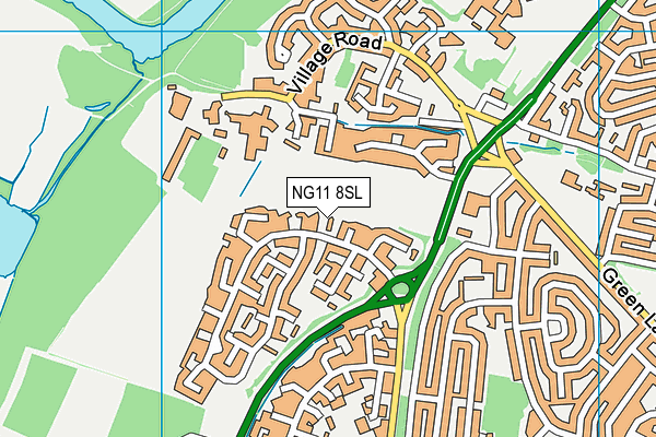 NG11 8SL map - OS VectorMap District (Ordnance Survey)