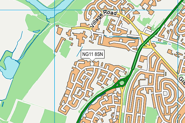 NG11 8SN map - OS VectorMap District (Ordnance Survey)