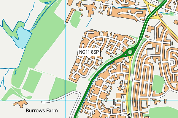 NG11 8SP map - OS VectorMap District (Ordnance Survey)