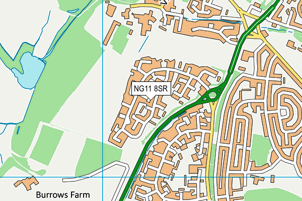 NG11 8SR map - OS VectorMap District (Ordnance Survey)