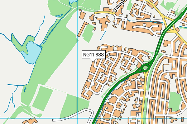 NG11 8SS map - OS VectorMap District (Ordnance Survey)
