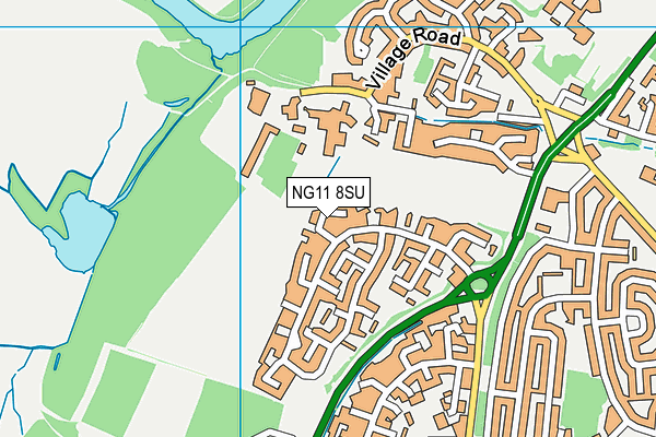 NG11 8SU map - OS VectorMap District (Ordnance Survey)