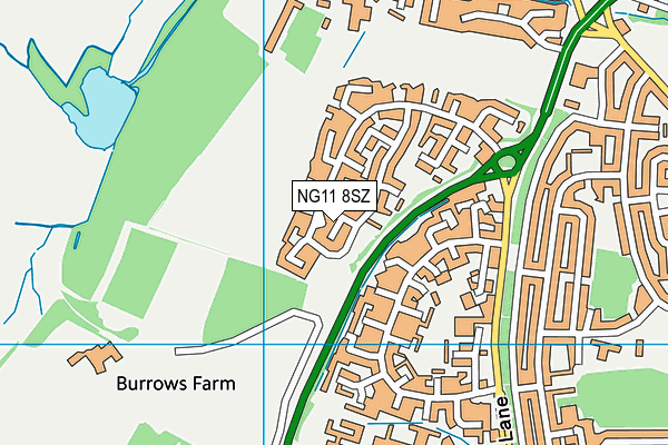 NG11 8SZ map - OS VectorMap District (Ordnance Survey)