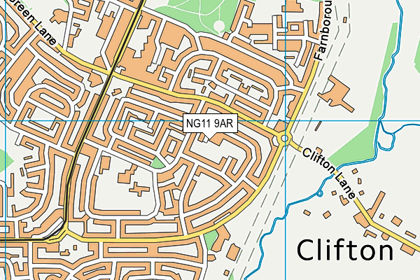 NG11 9AR map - OS VectorMap District (Ordnance Survey)