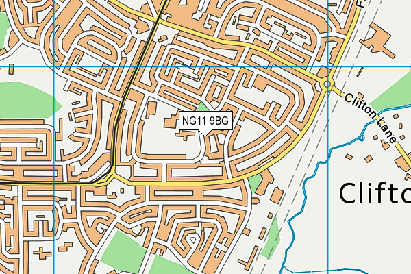 NG11 9BG map - OS VectorMap District (Ordnance Survey)