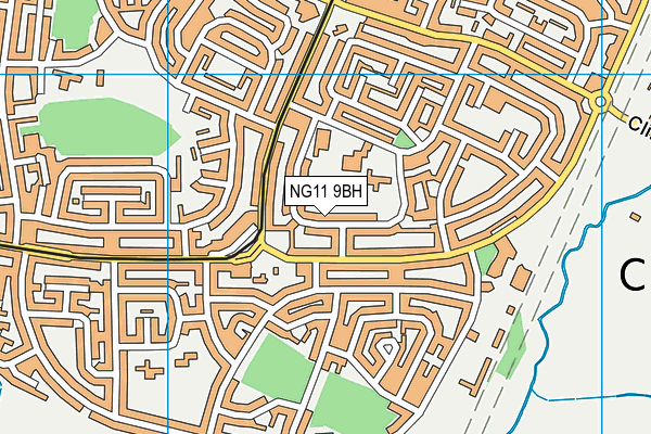 NG11 9BH map - OS VectorMap District (Ordnance Survey)