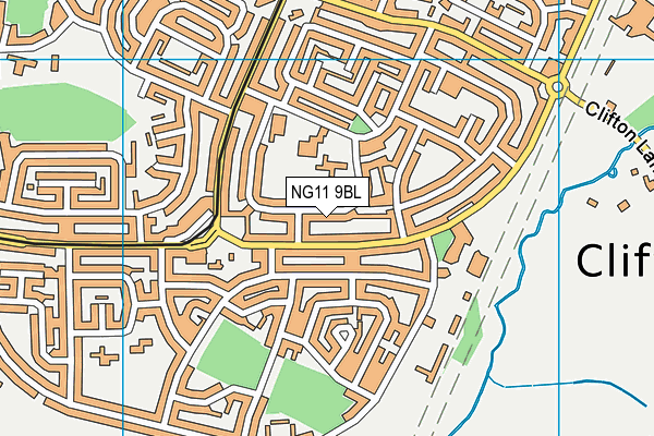 NG11 9BL map - OS VectorMap District (Ordnance Survey)