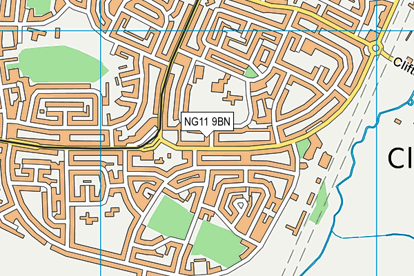 NG11 9BN map - OS VectorMap District (Ordnance Survey)