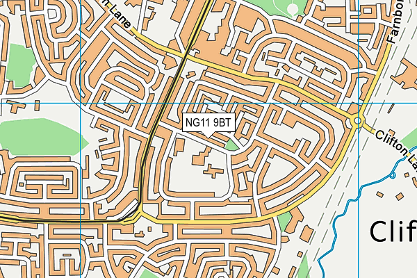 NG11 9BT map - OS VectorMap District (Ordnance Survey)