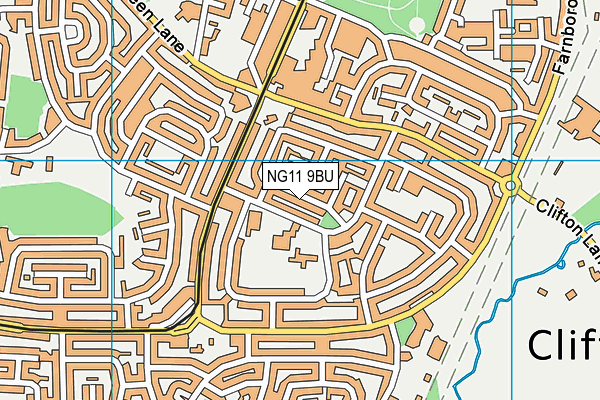 NG11 9BU map - OS VectorMap District (Ordnance Survey)