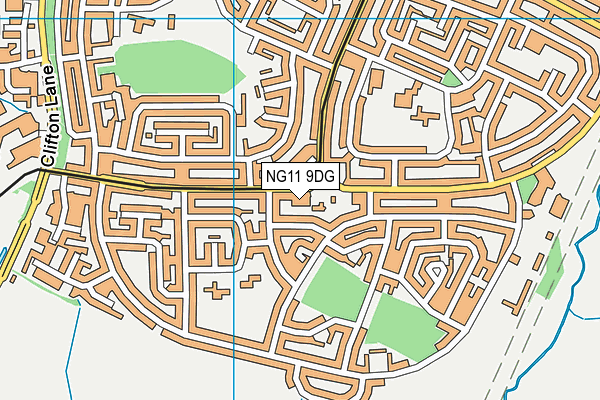 NG11 9DG map - OS VectorMap District (Ordnance Survey)