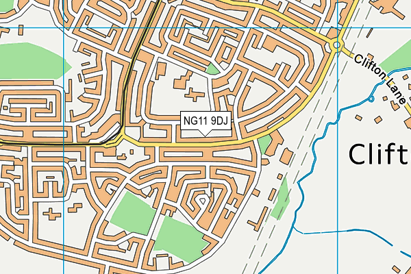 NG11 9DJ map - OS VectorMap District (Ordnance Survey)