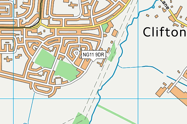 NG11 9DR map - OS VectorMap District (Ordnance Survey)