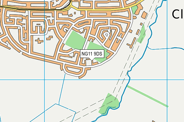 NG11 9DS map - OS VectorMap District (Ordnance Survey)