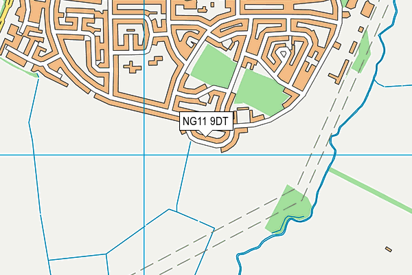 NG11 9DT map - OS VectorMap District (Ordnance Survey)