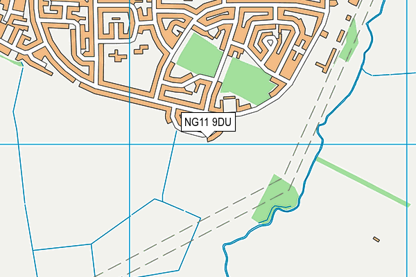 NG11 9DU map - OS VectorMap District (Ordnance Survey)