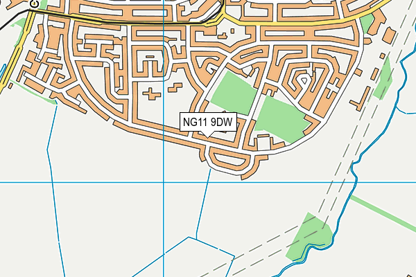 NG11 9DW map - OS VectorMap District (Ordnance Survey)