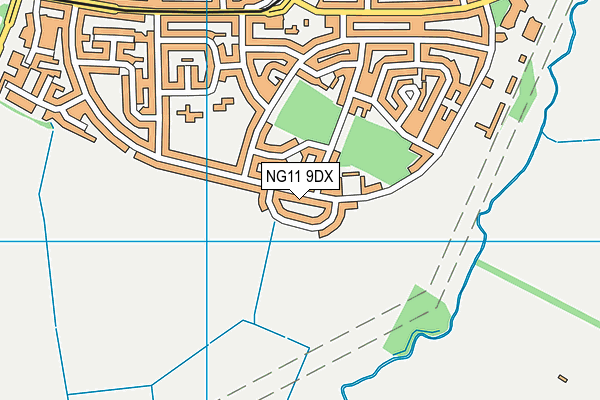NG11 9DX map - OS VectorMap District (Ordnance Survey)