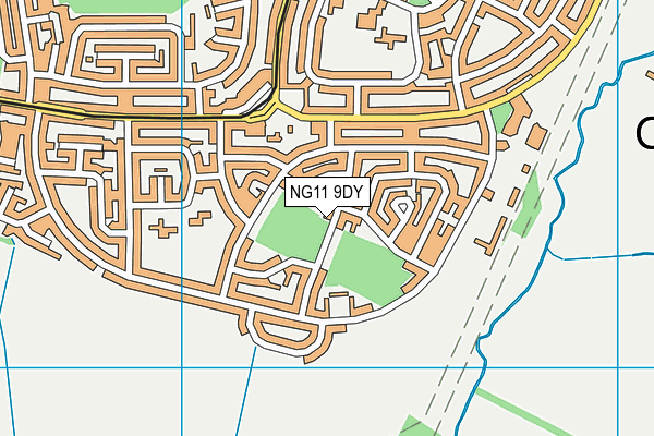 NG11 9DY map - OS VectorMap District (Ordnance Survey)